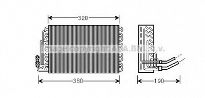 AVA QUALITY COOLING msv462 -  Испаритель, кондиционер